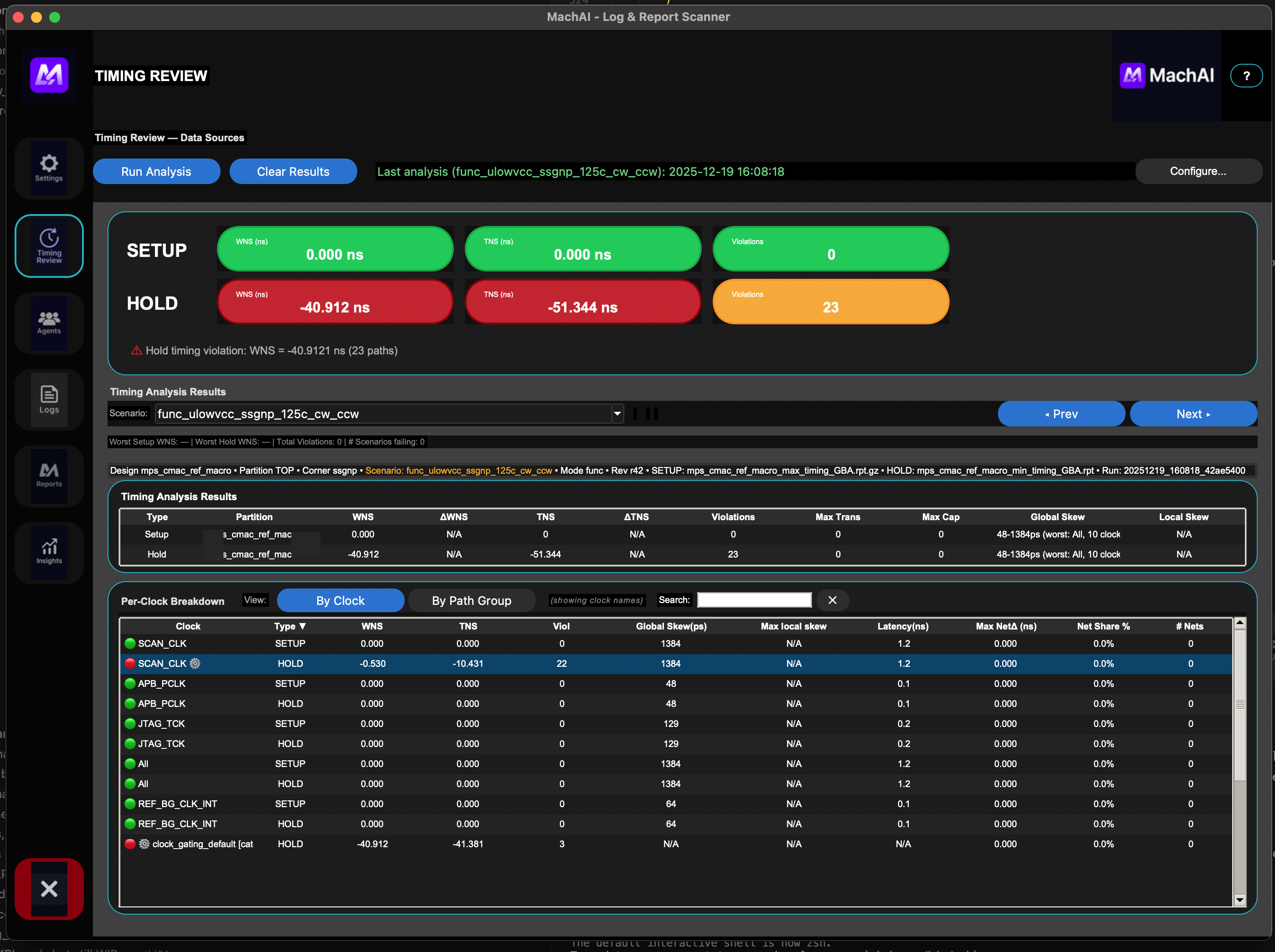 MachAI Lens Timing Review UI
